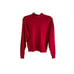 Vintage 80s Lacoste Womens Small Croc Stitched Lightweight Turtleneck Sweater