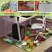 Block Game Rug Teen Boys Carpet with Pixel Game Element Decoration Mat