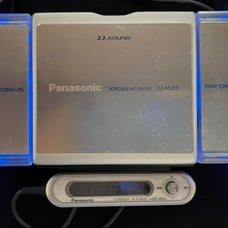 【Working Condition Confirmed ※ Please Note】 MD Player SJ-MJ59 Silver Panasonic