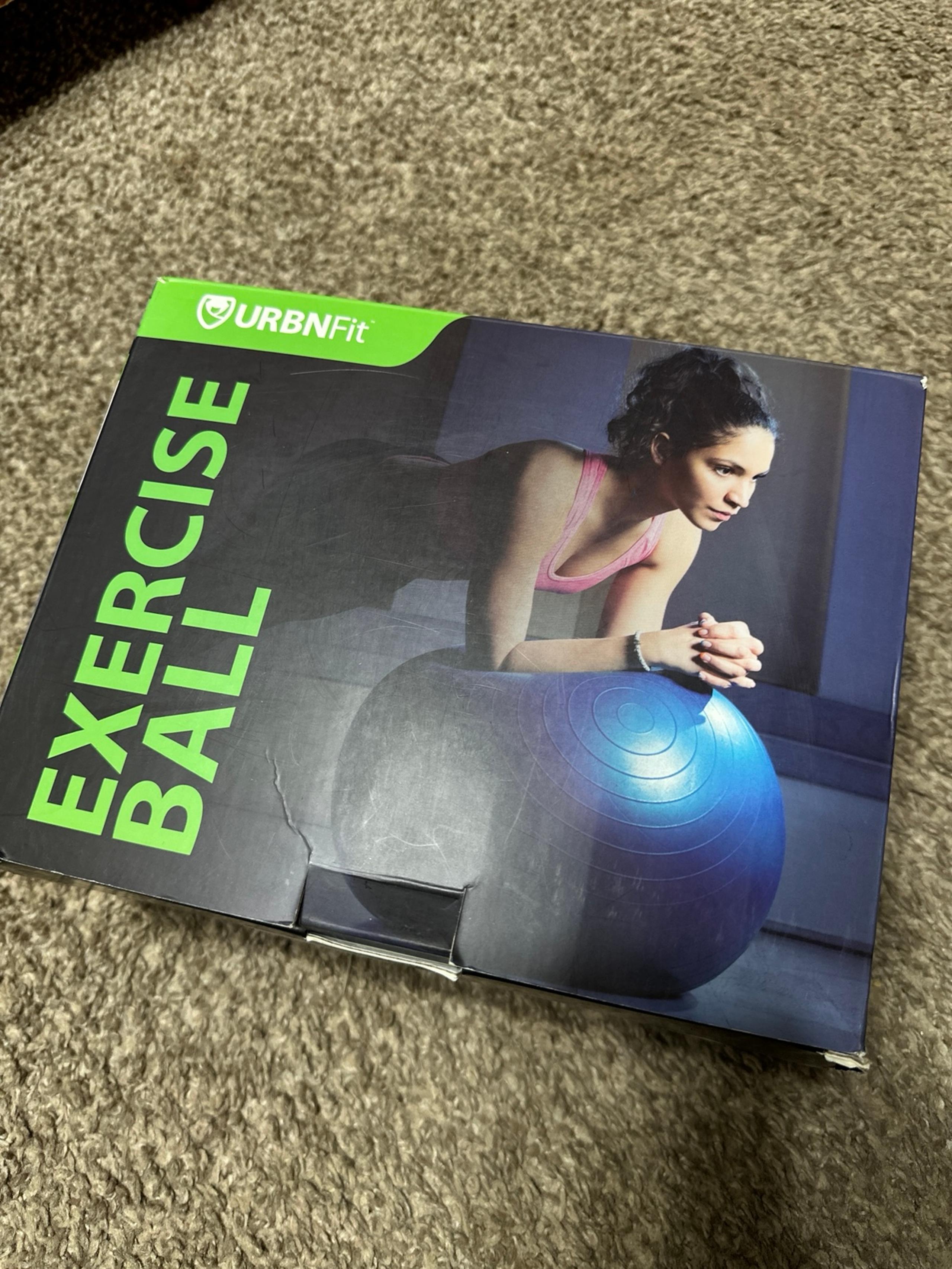 URBNFit Green Exercise Ball Stretching Yoga Birthing Recovery Core Chair