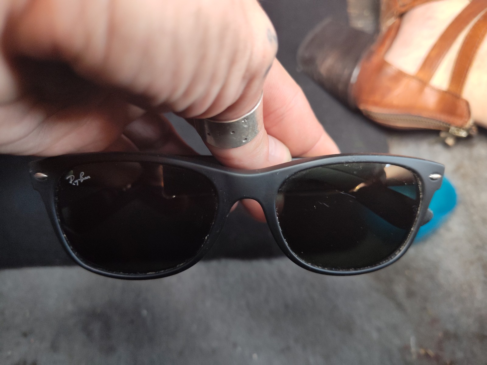 Ray-Ban RB2132 Wayfarer Sunglasses Matte Black Frame