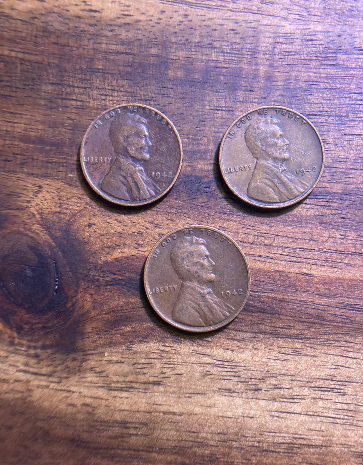 1942 no mint mark wheat pennies