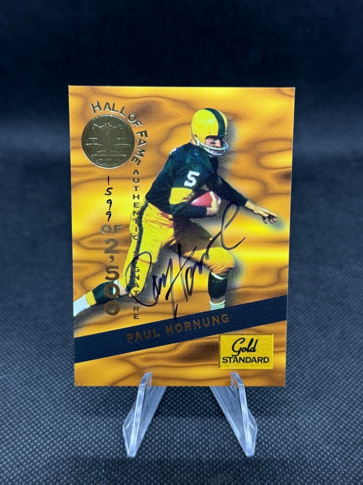 1994 Signature Rookies Football Paul Hornung Gold Standard Autograph /2500