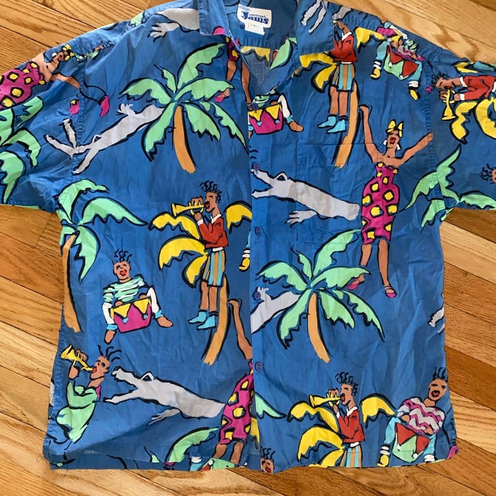Vintage Mens Jams Hawaiian Shirt