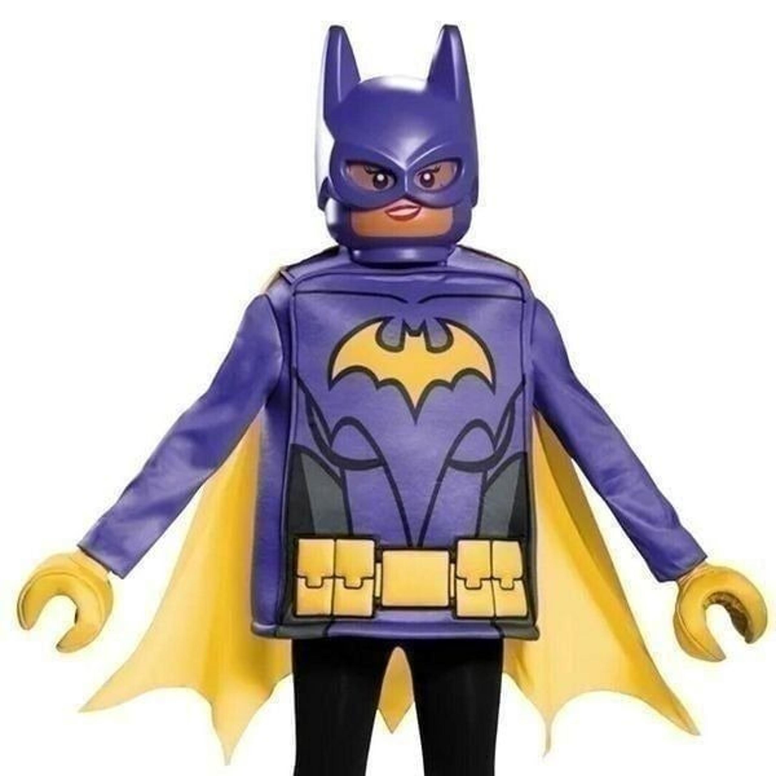 DC Lego Batgirl Costume Halloween Superhero CosPlay Girls Kids Size M 7-8 New