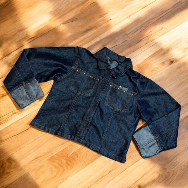 Vintage Xhilaration Jean Denim Jacket Coat Cropped XS