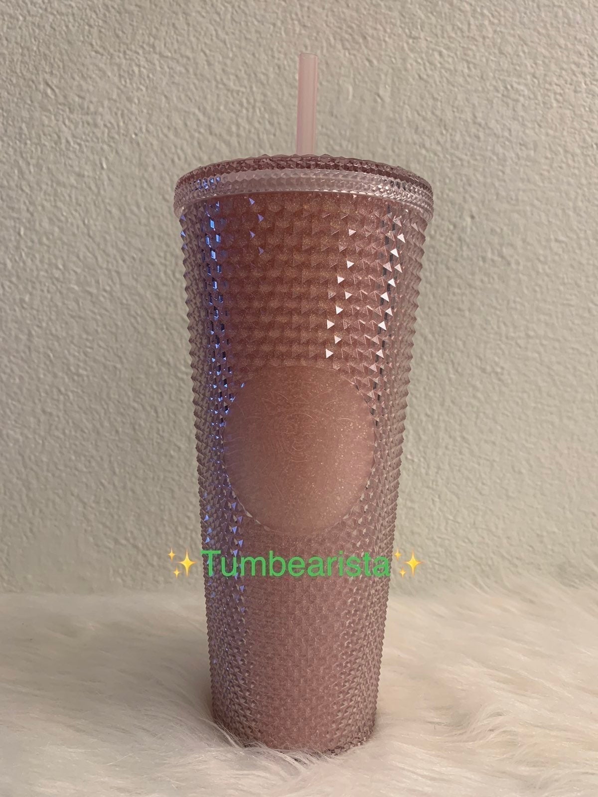 Starbucks Sakura Glitter Pink Studded Tumbler