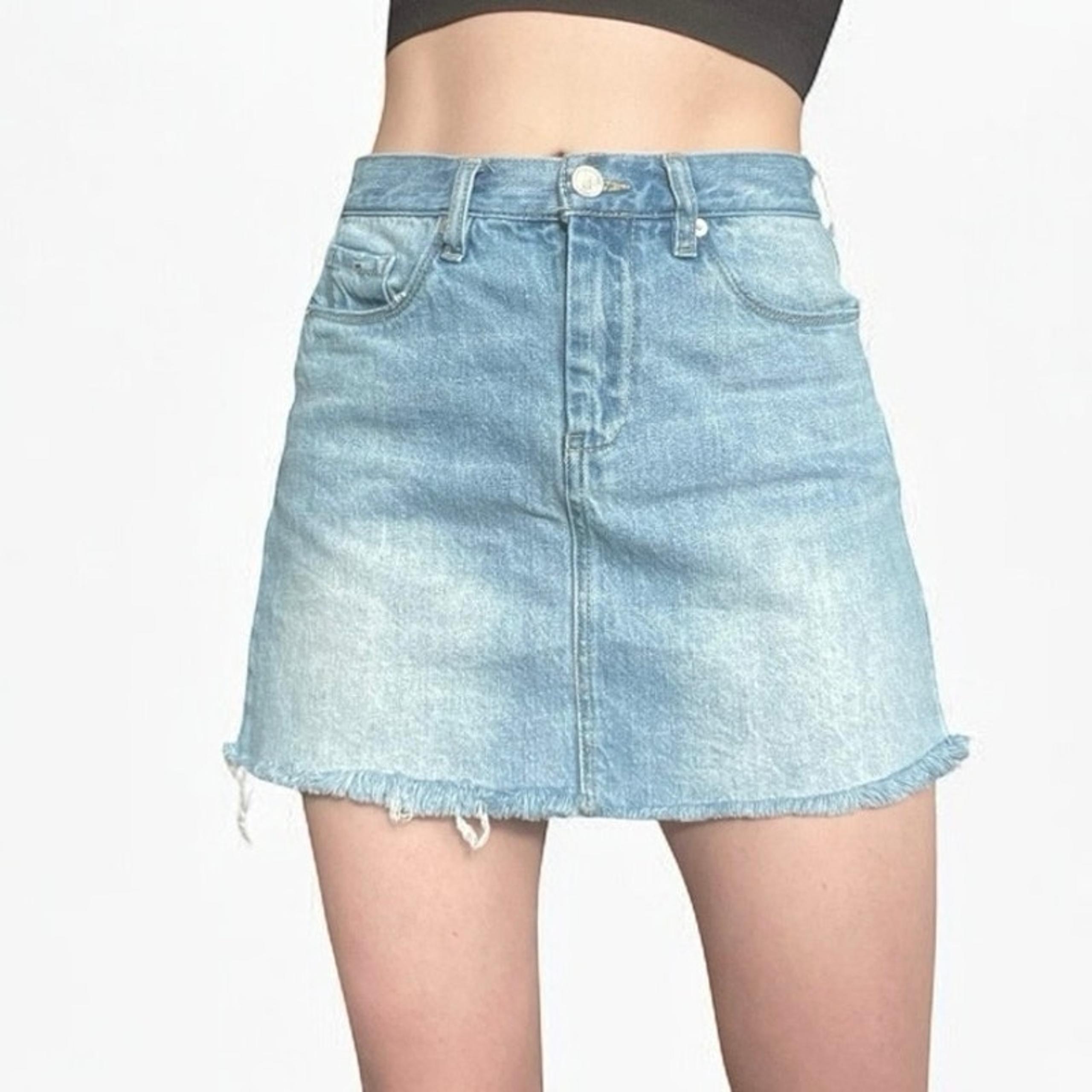 Blank NYC Denim Mini Jean Skirt