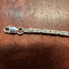 925 sterling silver Byzantine bracelet