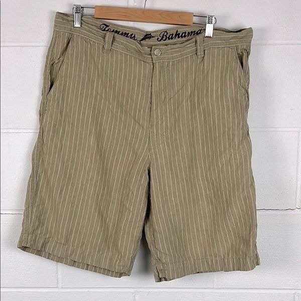 Tommy Bahama men’s striped linen 10” shorts