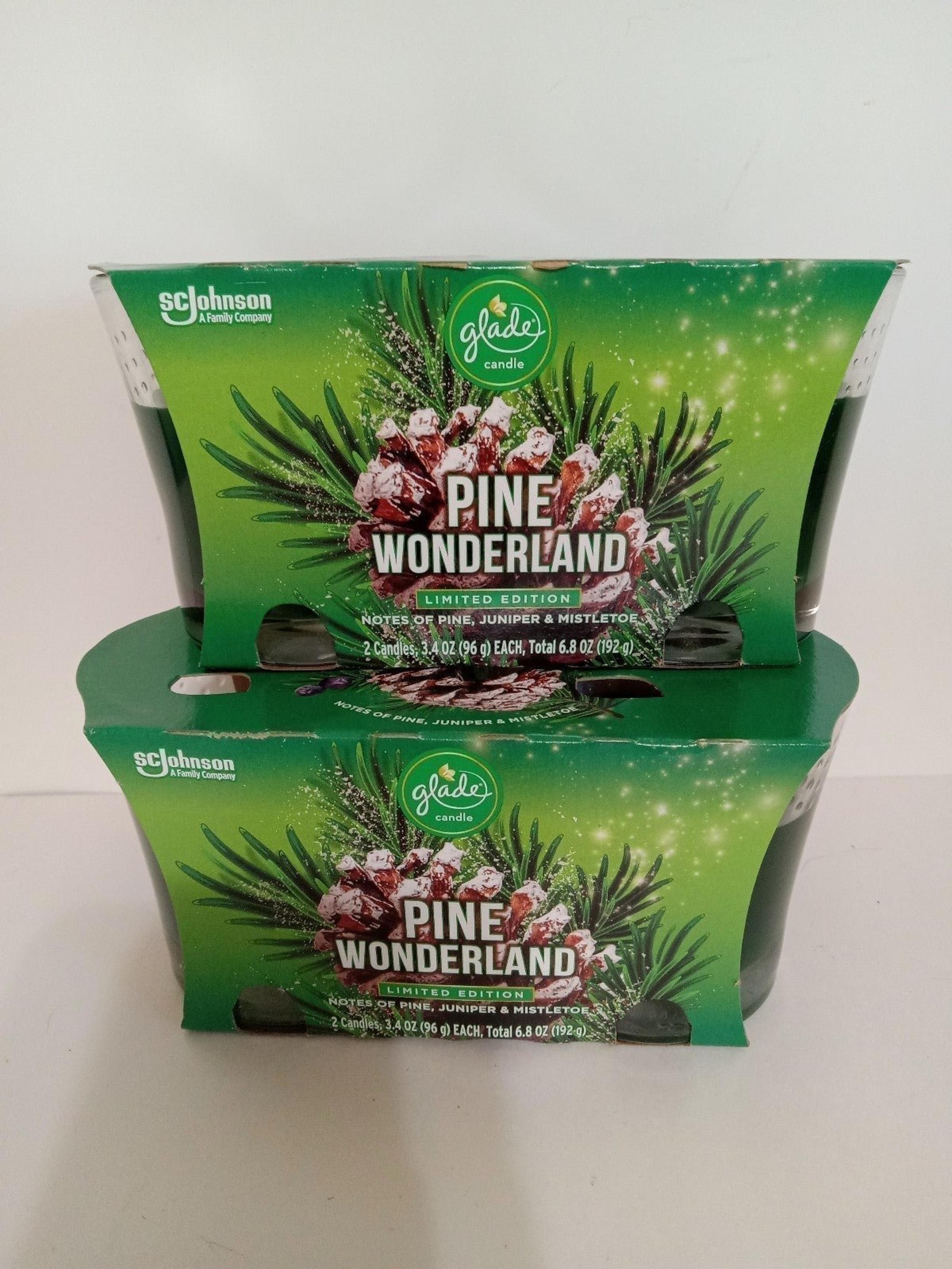 Glade pine wonderland limited edition  jar candles (4)