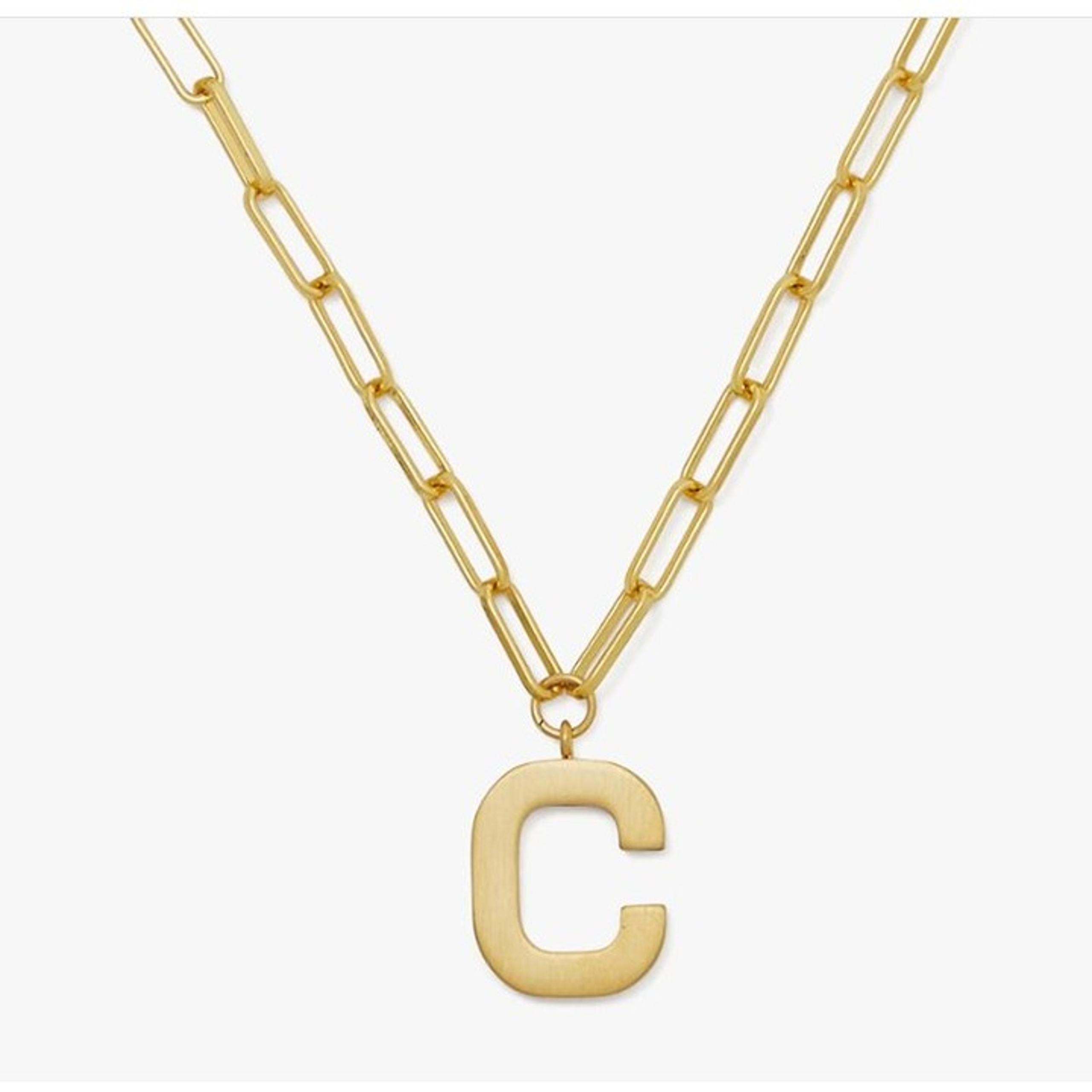 Kate Spade Gold Chain Necklace With "C" Pendant  NWT
