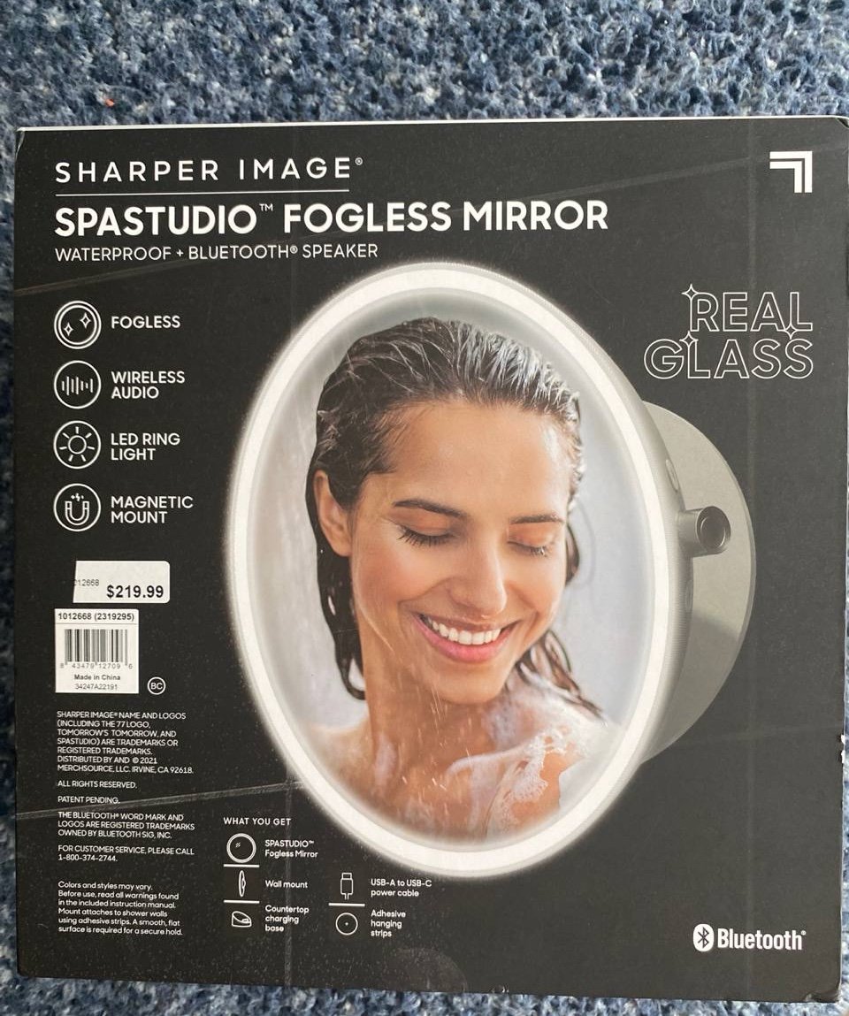 Sharper image spa studio Fogless Mirror