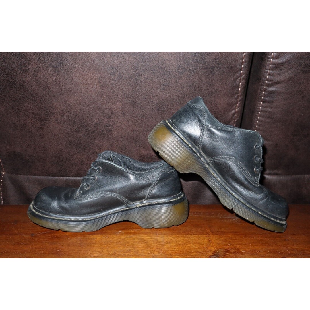 READ* Doc Dr. Martens Chanda Oxford Women's US 9 Platform Chunky Black READ