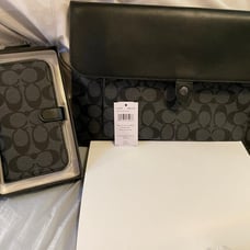 Coach laptop sleeve with matching cellphone wallet