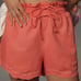 NWT ANTHROPOLOGIE LINEN DOUBLE WAISTBAND SHORTS. Size Medium