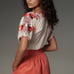 NWT ANTHROPOLOGIE LINEN DOUBLE WAISTBAND SHORTS. Size Medium