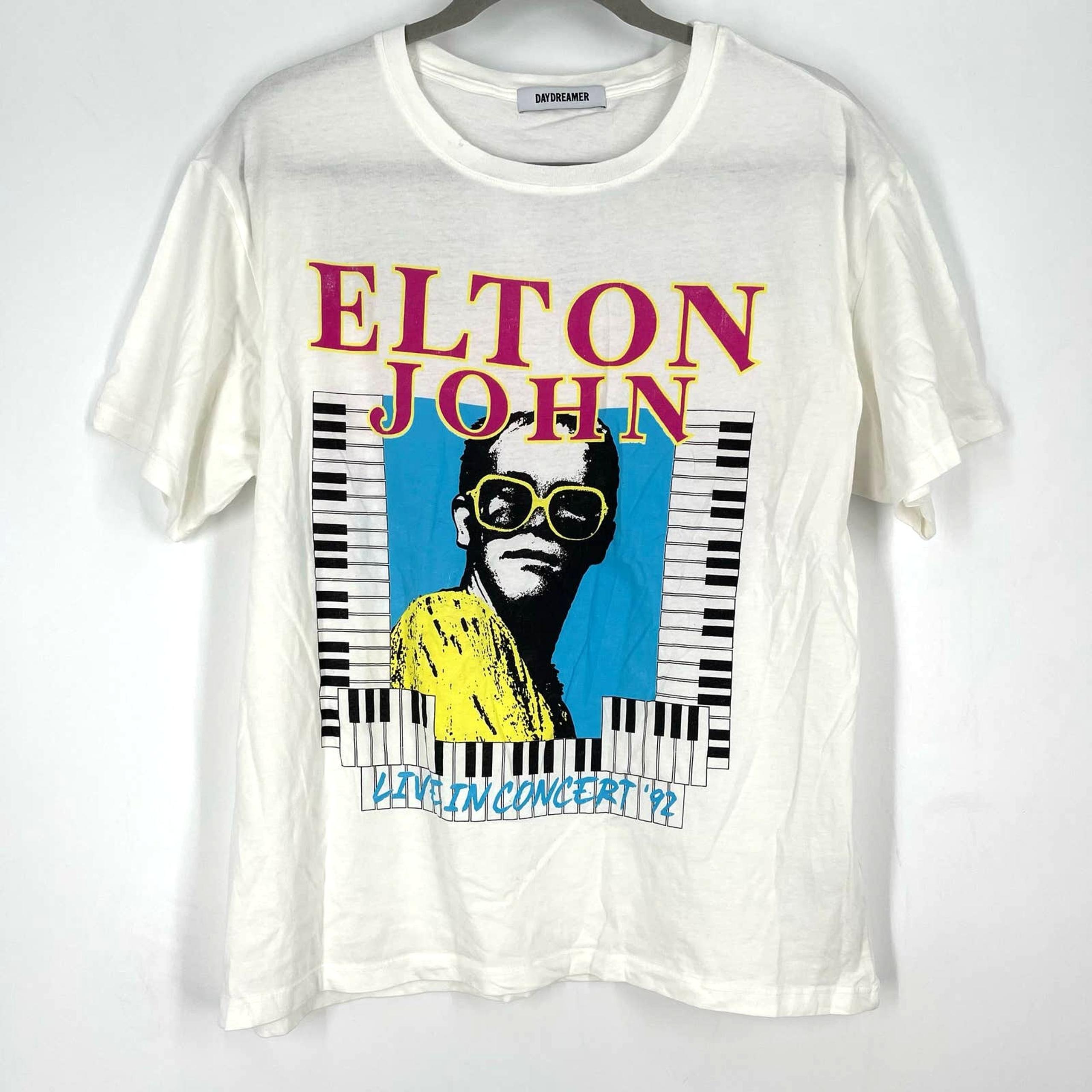 Daydreamer Elton John Live In Concert '92 Boyfriend Tee Medium