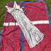 Cachet satin silver maxi dress with a broach at the front Women’s 12