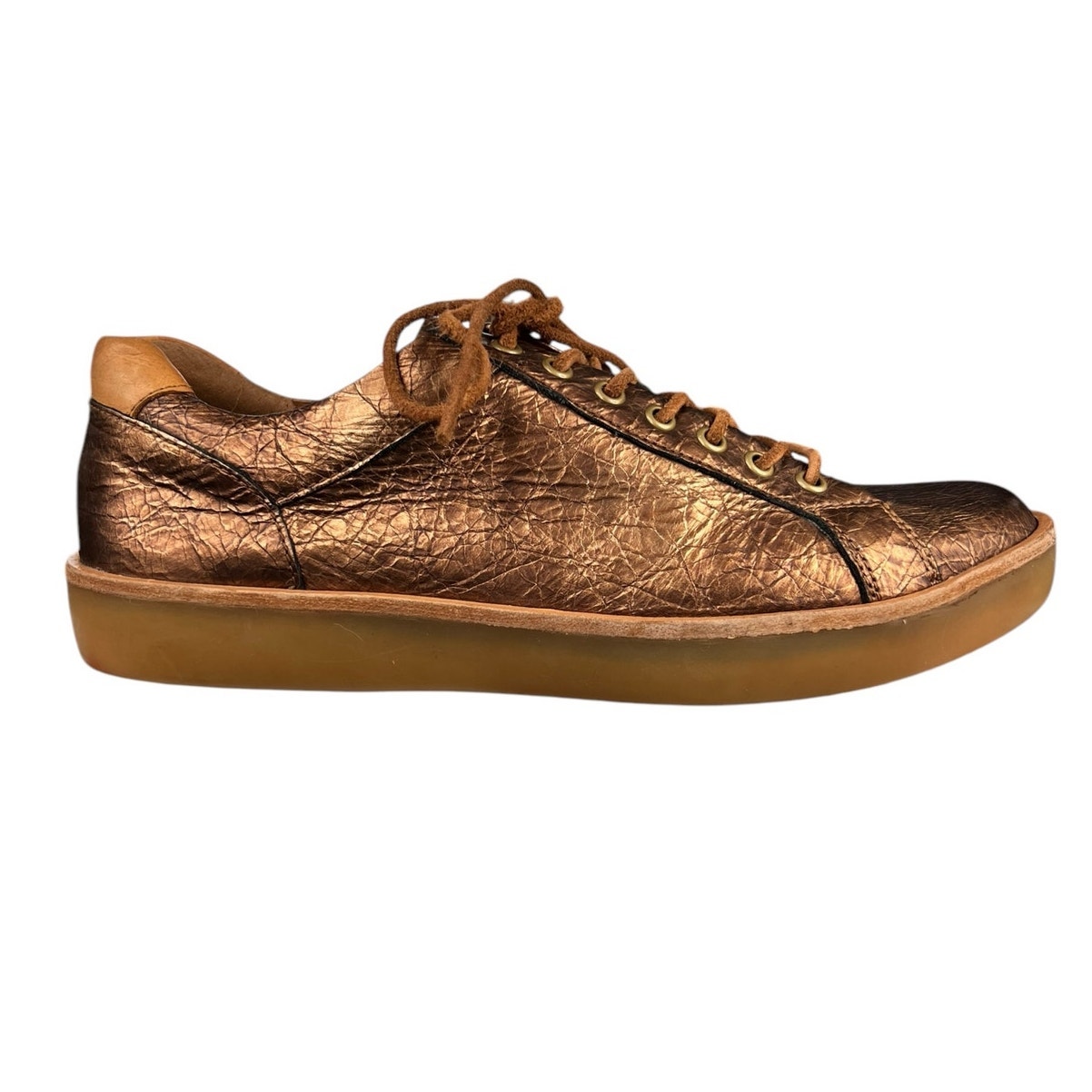 Kork Ease Women’s Maddi Bronze Metallic Lace Up Sneaker Size US 9