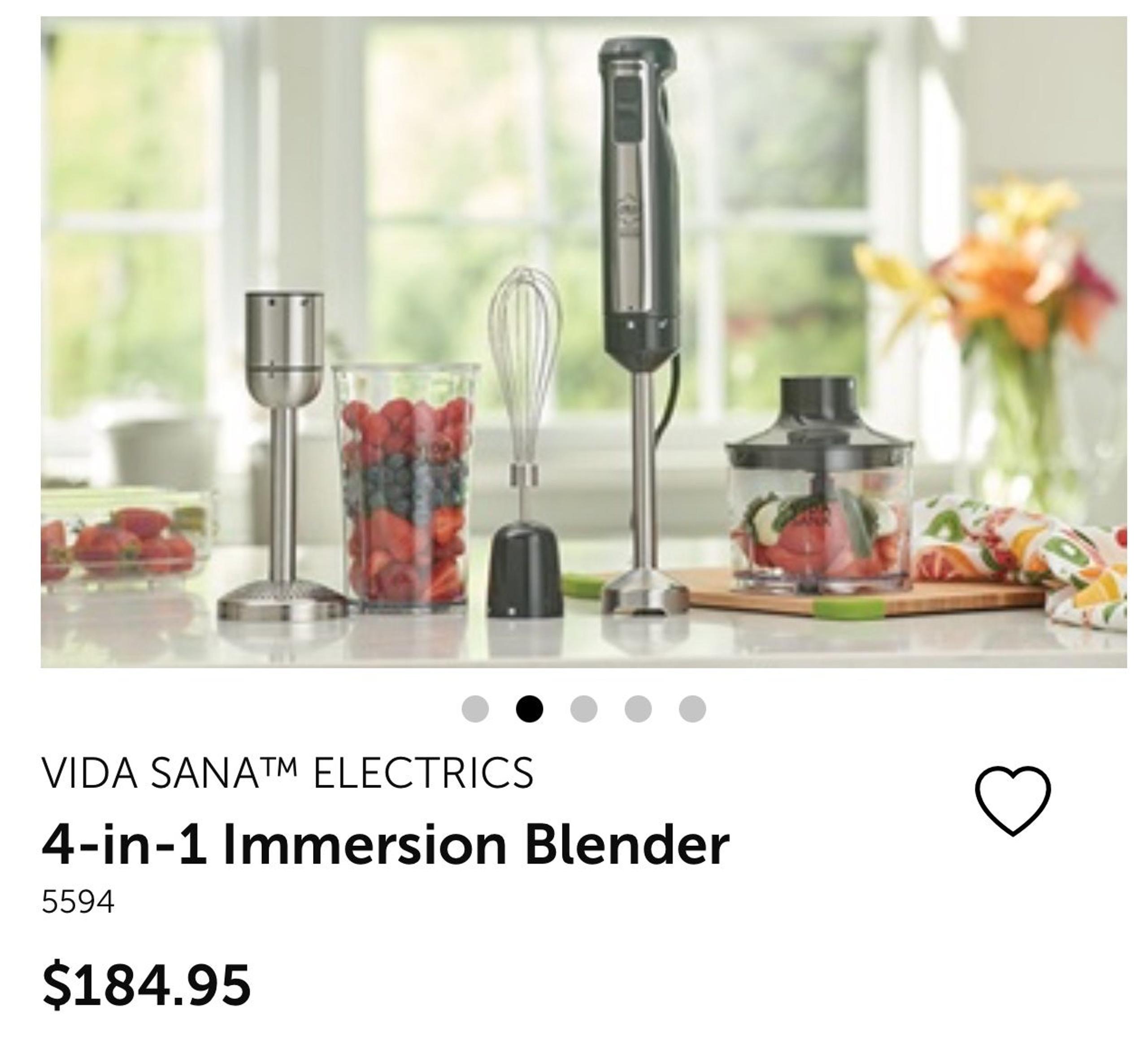 4-in-1 Immersion Blender Princess House