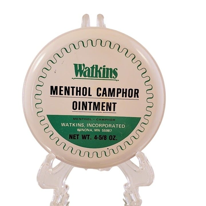 RARE Nearly Full Vintage Watkins Menthol Camphor Ointment Tin – 4-5/8 oz