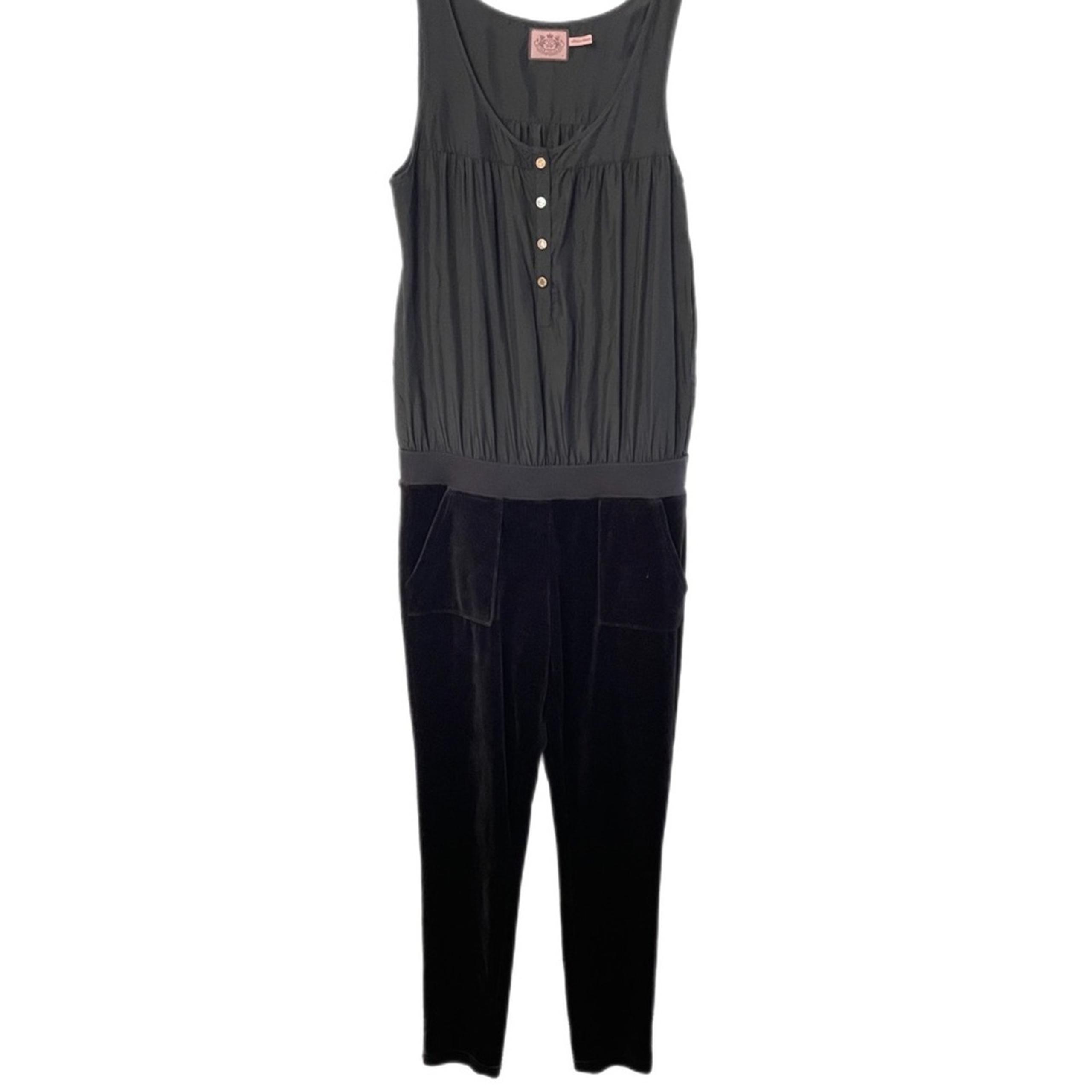 Vintage y2k Juicy Couture Button Front Jumpsuit Sz S