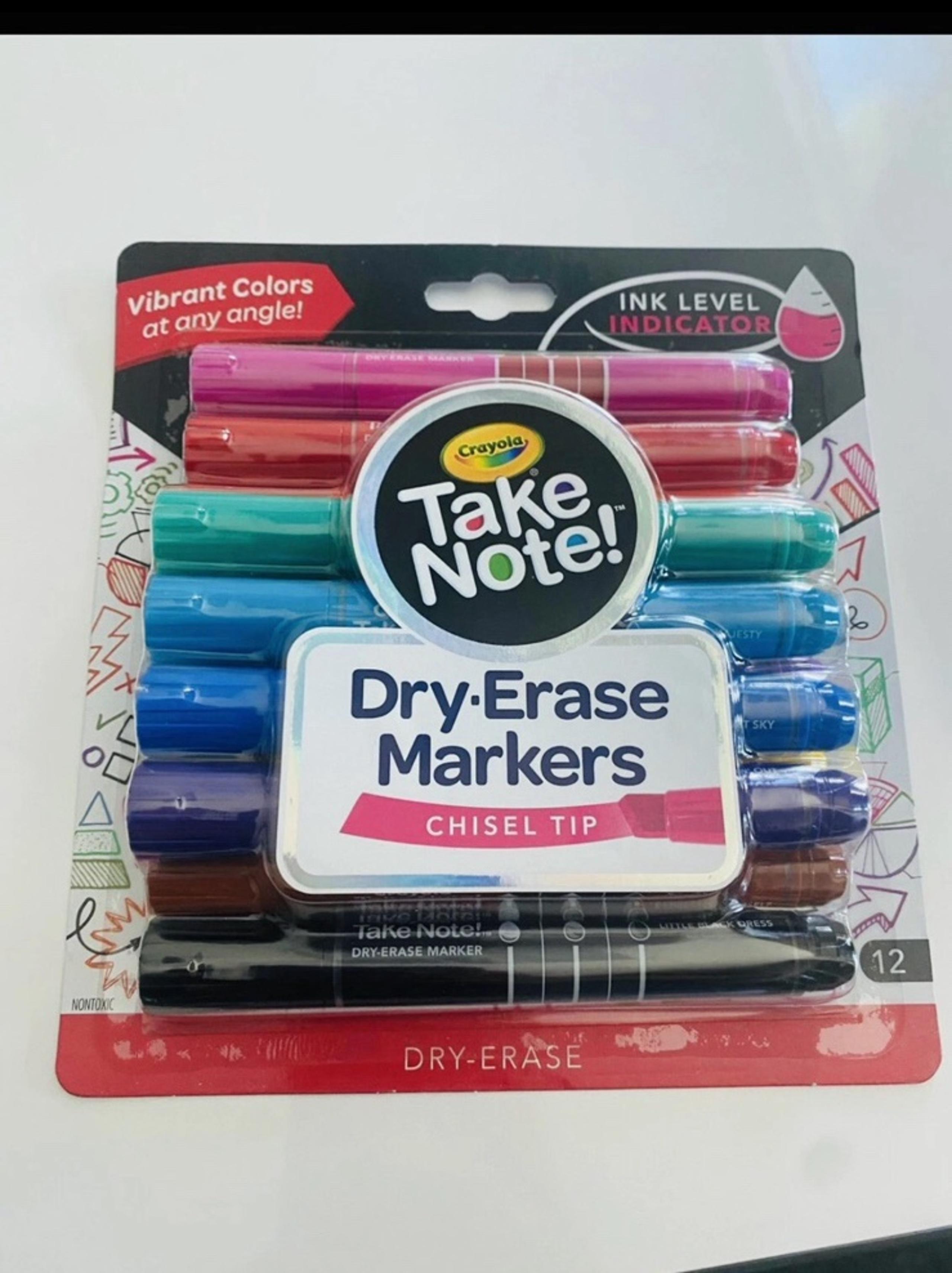 Colorful Crayola  Take Note  Dry-Erase Markers, 12 Pc. Bright
