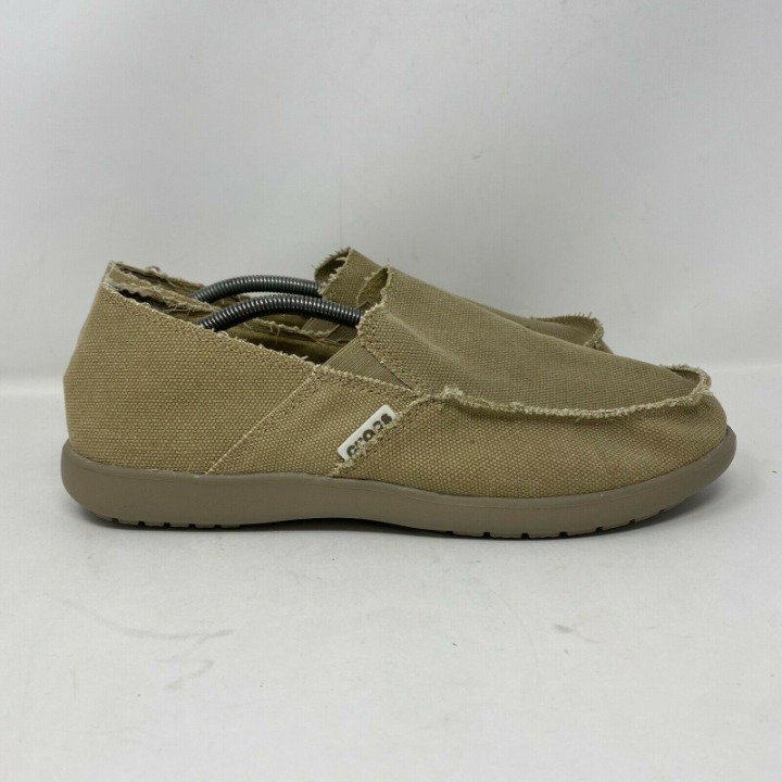 Crocs Mens Beige Slip On Shoes Size 12