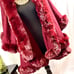 MAROON Cape Kozy Chic Faux Fur DOUBLE LAYER Cape Luxurious Style and Comfort