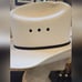 Vintage Master Hatters Of Texas White w/ Black Leather Western Hat Marked 4