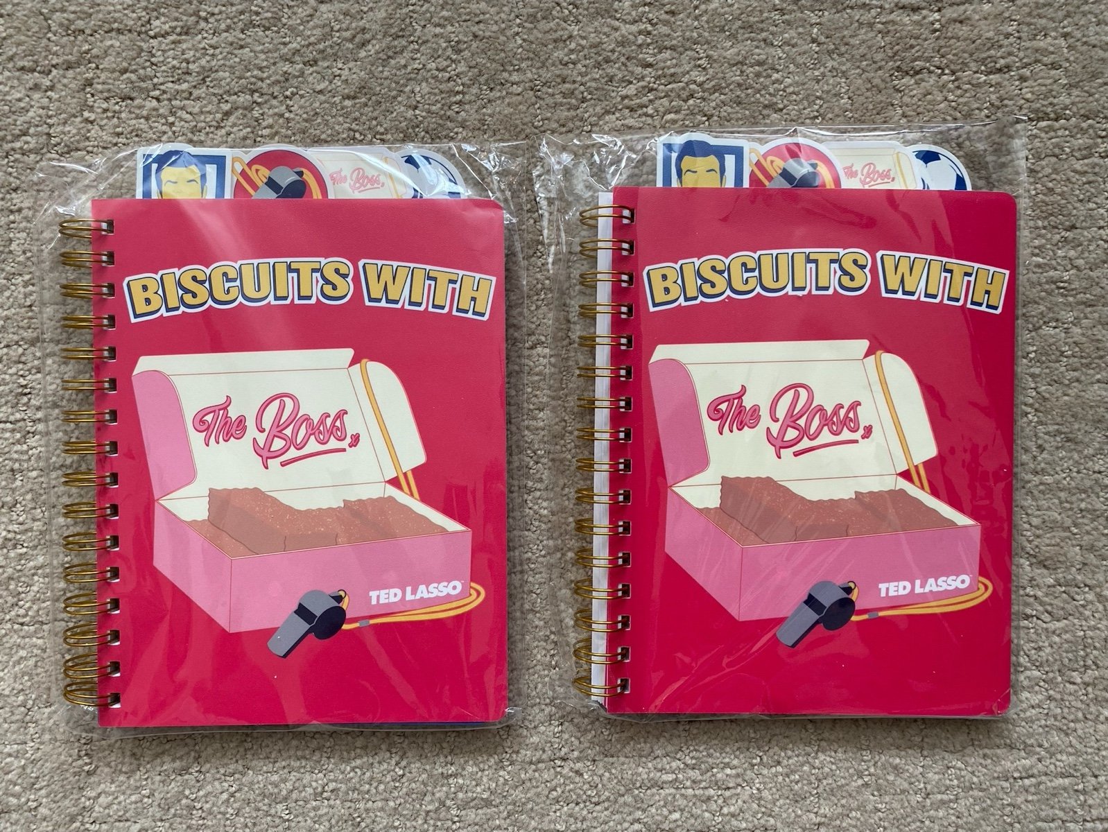 Set of 2 Warner Bros. Ted Lasso Poly Tab Journal Notebook, Ages 6+