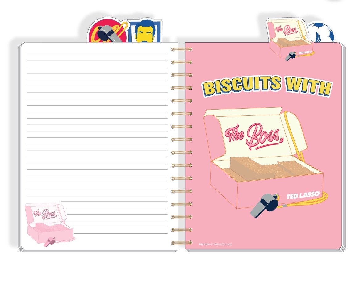 Set of 2 Warner Bros. Ted Lasso Poly Tab Journal Notebook, Ages 6+ - detail