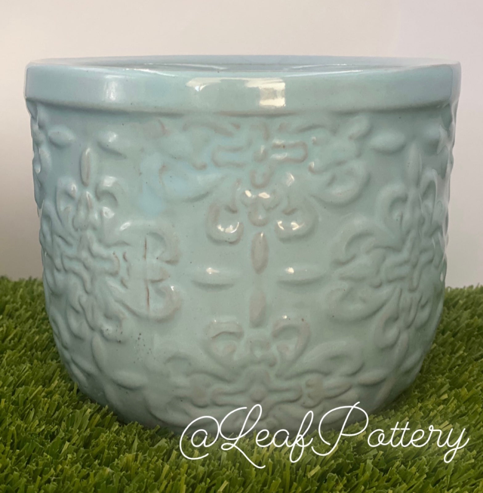 Santorum Blue Ceramic Planter Pot IV6862 Santorum Blue Ceramic Planter Pot IV6862