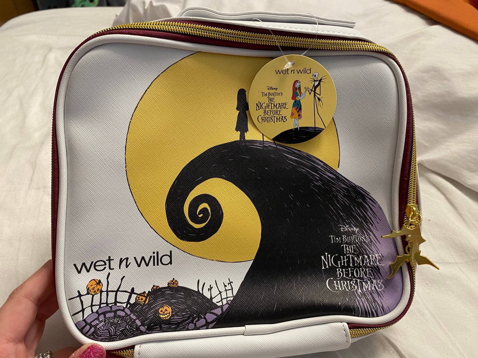 Wet N Wild Nightmare Before Christmas Make-Up Bag Case 2 Side Graphic NEW 2024
