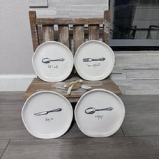 New release 2024 set of 4 desert plates rae Dunn