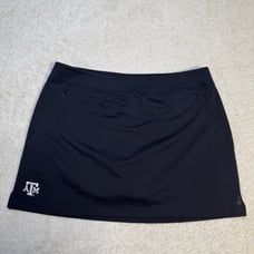 New Tommy Bahama Aubrey Skort Black Size XL College Texas A&M Embroidered Logo