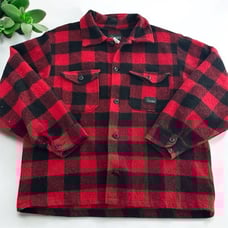 Vintage Codet Mackinaw Red/Black Plaid Wool Blend Jacket
