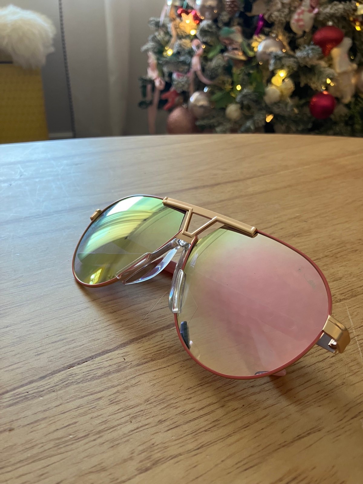 Cazal Pink Aviator Sunglasses