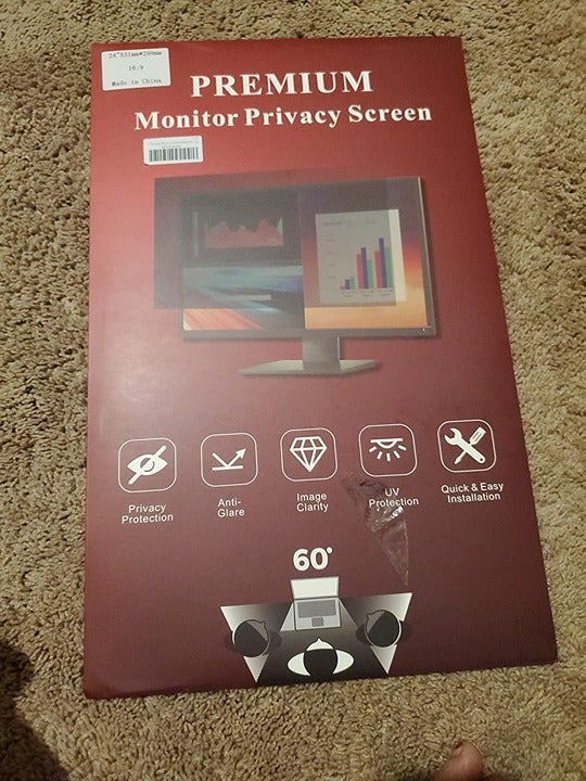 24 Inch Monitor Privacy Screen Computer Screen Privacy Filter for 16:9 Wid