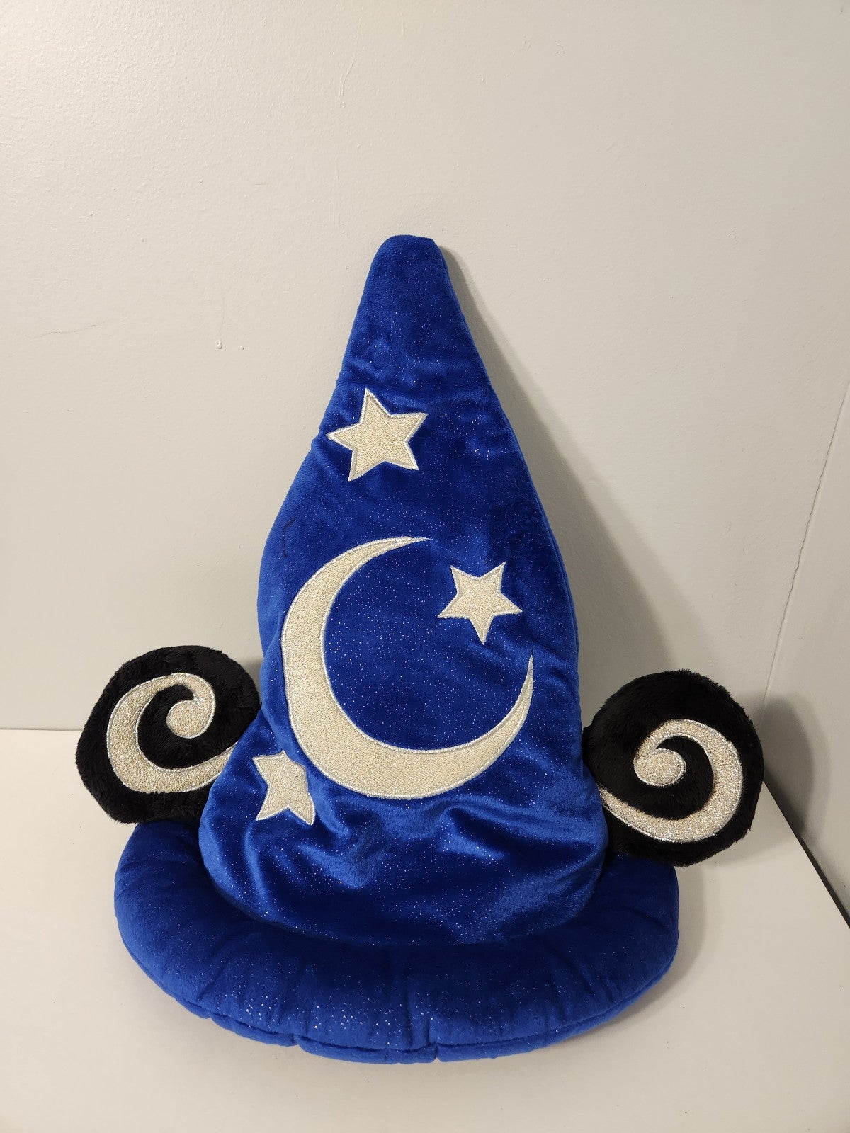 Mickey Mouse Wizard Plush Hat Ears Disney Land World Parks Fantasia Sorcerer