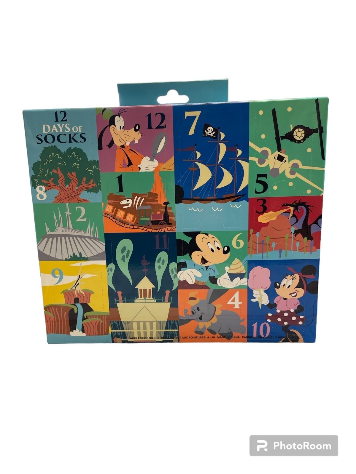 Disney 12 Days of Socks Advent Calendar