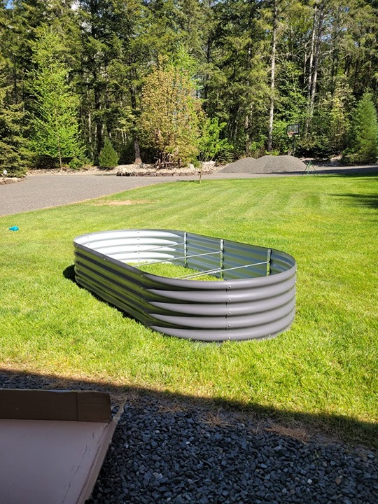 NEW Galvanized Raised Garden Bed, 8x4x1.5ft for Planting Outdoor