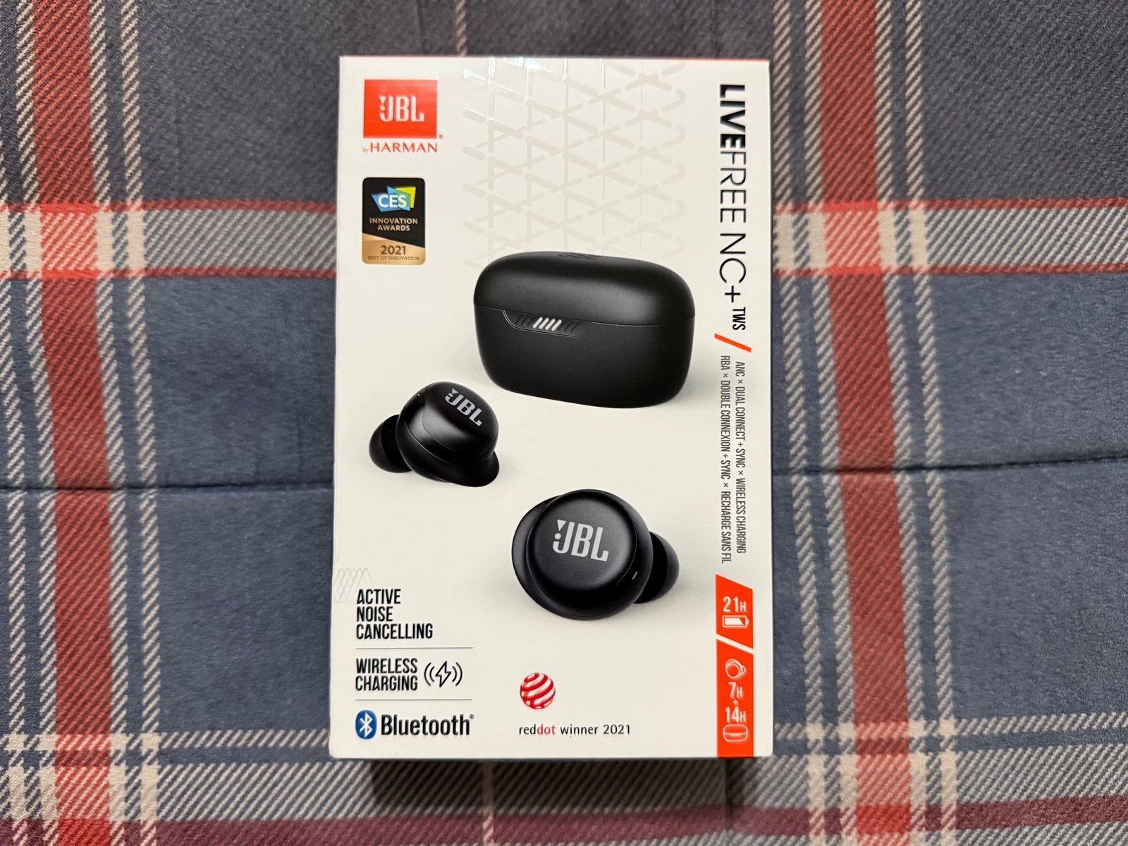 “BRAND-NEW” JBL Harman Live Free NC+ Wireless Noise Cancelling Earbuds (Black)