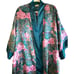 Vintage Victoria's Secret Gold Label Women's Floral Bathrobe One Size Pink Green