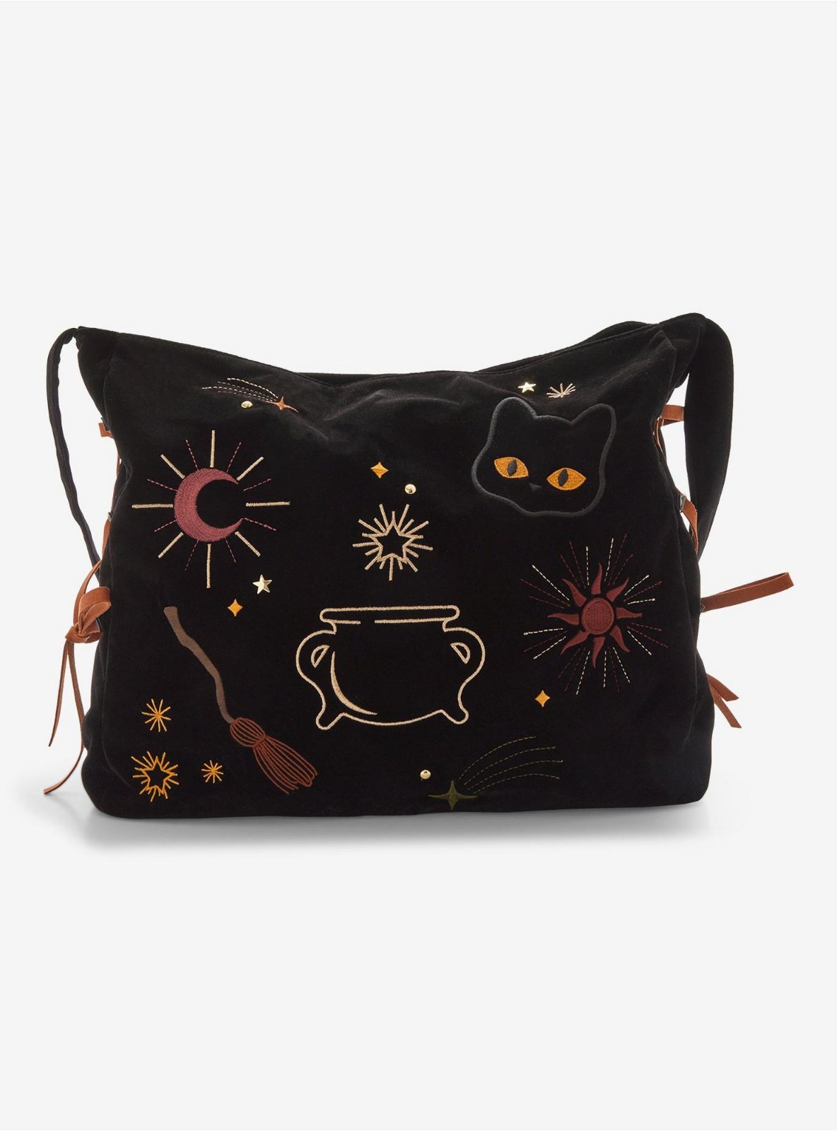Her Universe Hocus Pocus Icons Velvet Embroidered Messenger Bag