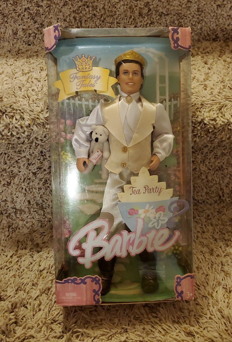 Barbie Fairy Tales Tea Party Prince Ken Doll NRFB