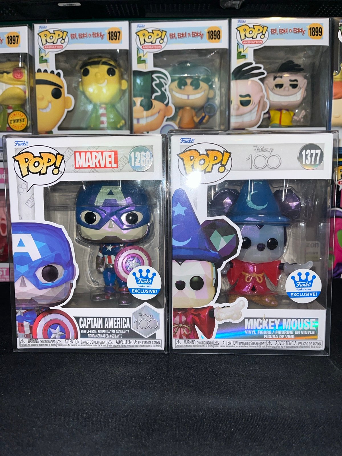 Funko Pop! DISNEY 100 FUNKO EXCLUSIVE (CAPTAIN AMERICA & MICKEY MOUSE) lot