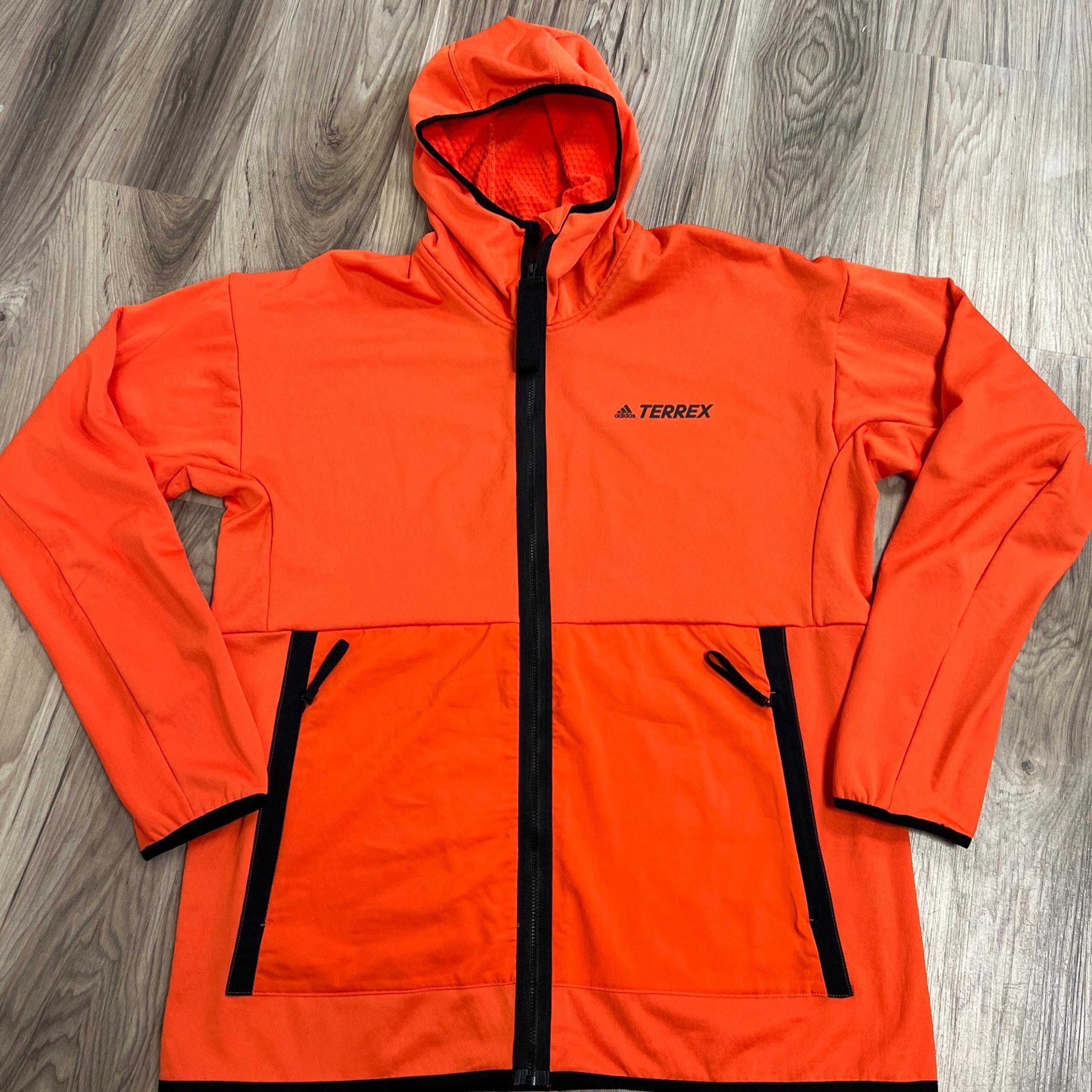 Adidas TERREX Tech Fleece Light Hooded Hiking Jacket Men Large HH9254 TXFleeceLT
