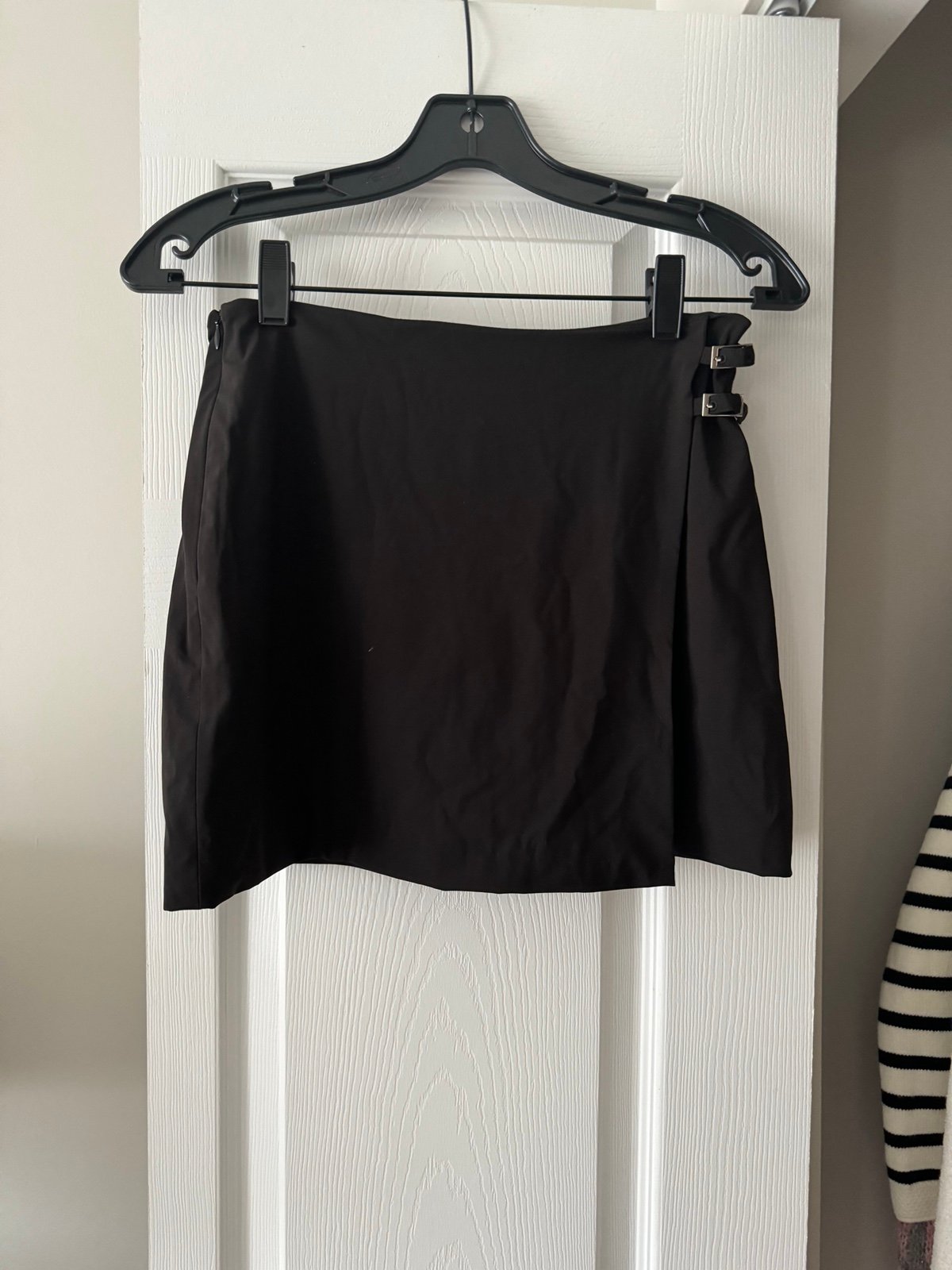 L’Academie Revolve black mini skirt